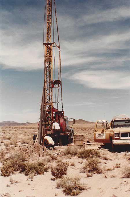 Finished well site